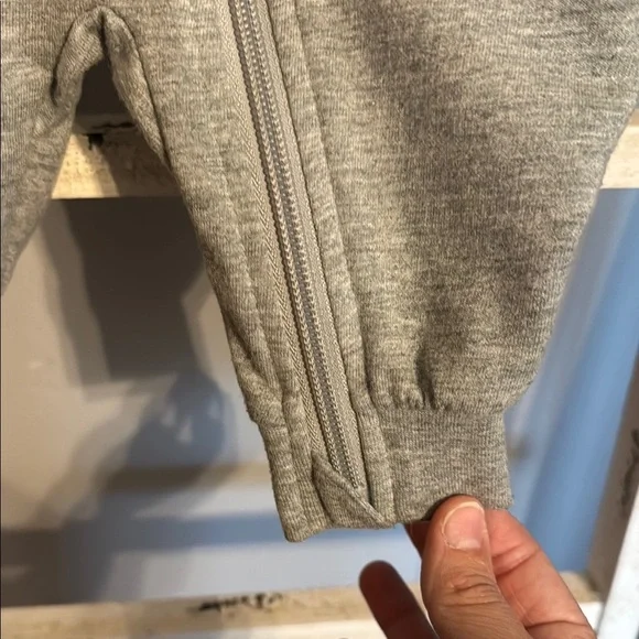 Nike Gray Baby One Piece Zip Up - Picture 3 of 8